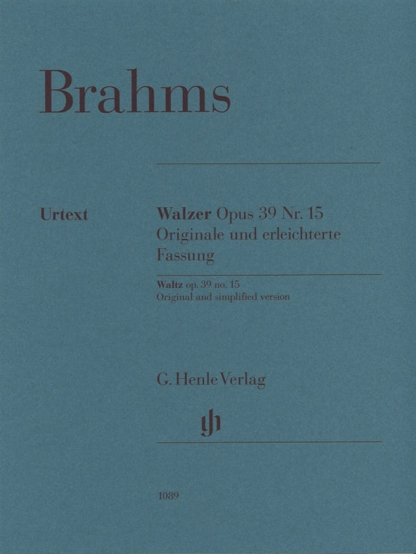 Brahms, Walzer op. 39/15 (2 vers.) (Henle)