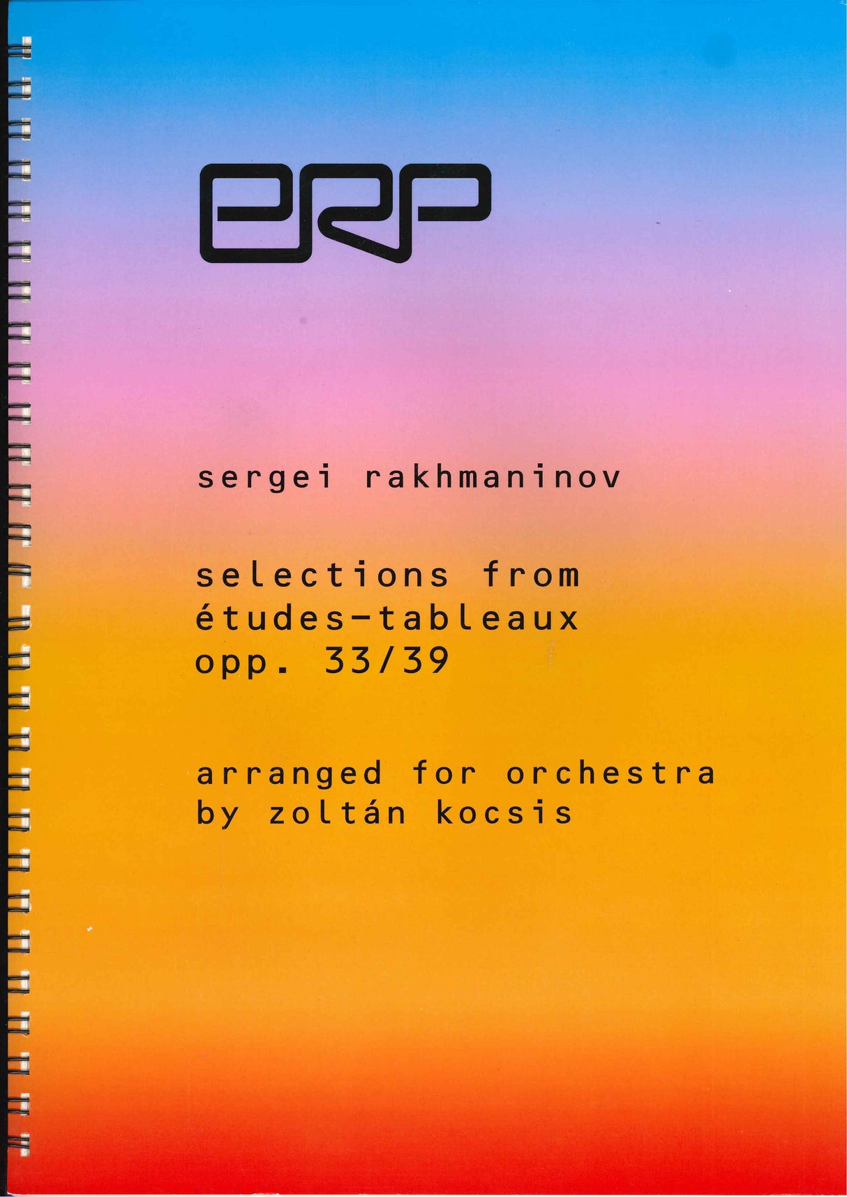 Rachmaninoff, Etudes-tableaux (Kocsis) (E.R.P. Musikverlag Eckart Rahn)