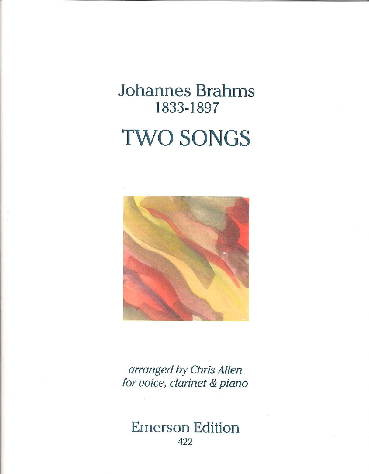 Brahms, 2 Songs op. 91 (Alto,Cl,Pf) (Emerson Edition)