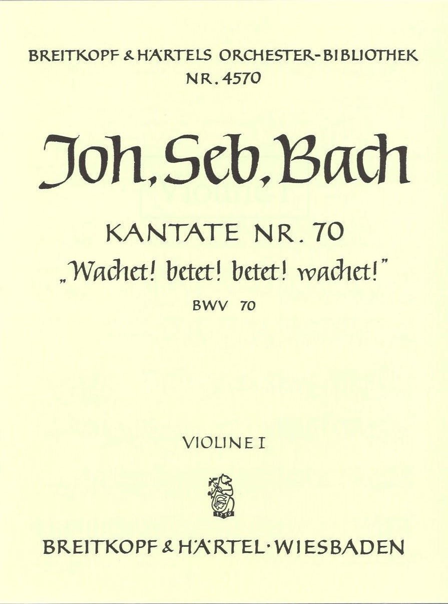 Bach, Kantate BWV 70 (Breitkopf)