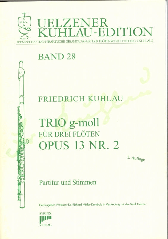 Kuhlau, Trio op. 13/2 in g (Syrinx-Verlag)