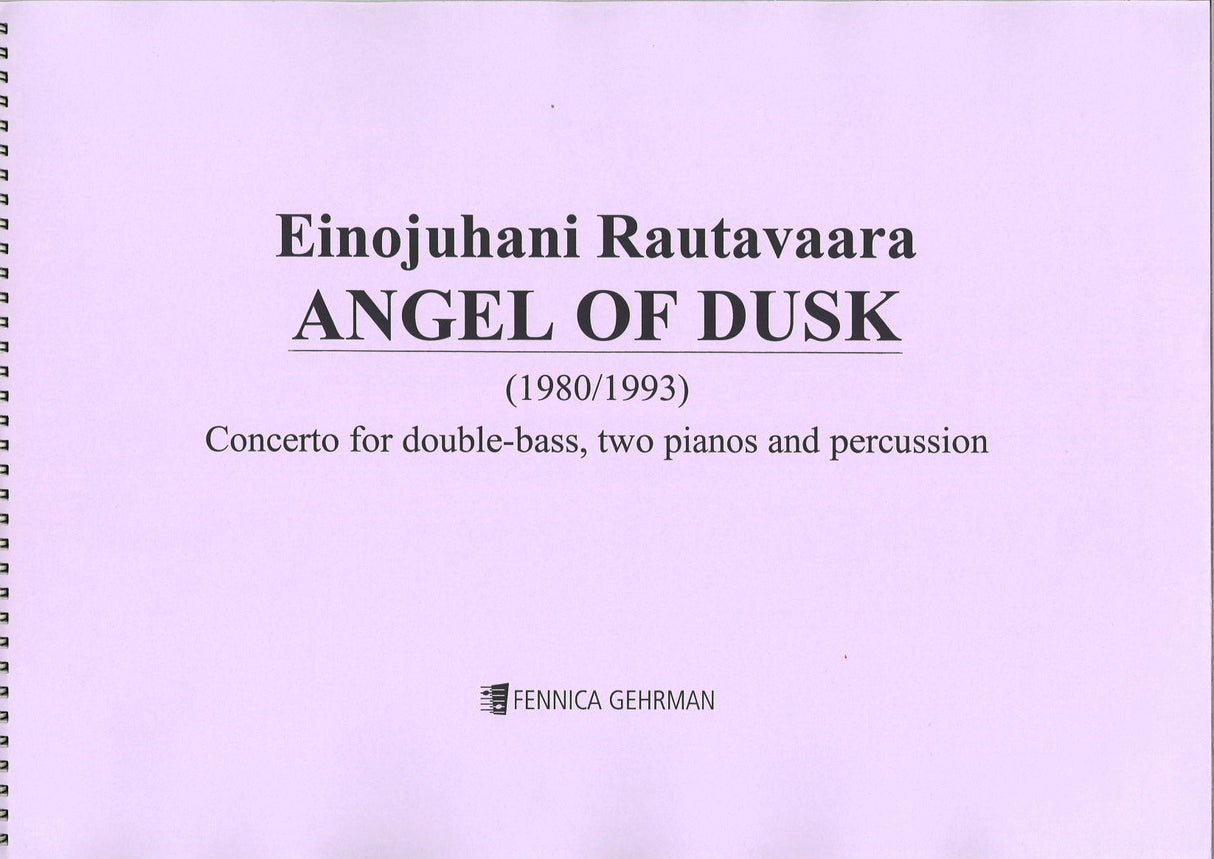 Rautavaara, Angel of Dusk (CB,2Pf,Perc) (Fennica Gehrman)