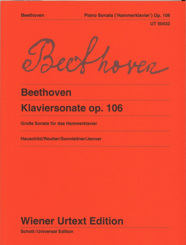 Beethoven, Sonata No.29 'Hammerklavier' (Wiener Urtext Edition)