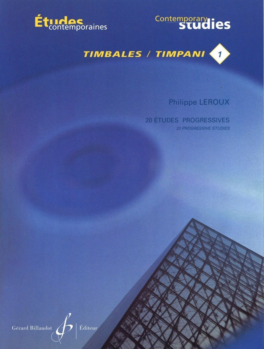 Leroux, 20 Etudes progresives (Timp) (Billaudot)