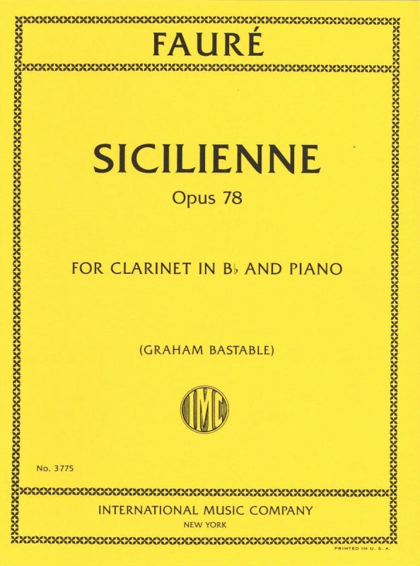Faure, Sicilienne op. 78 (IMC)