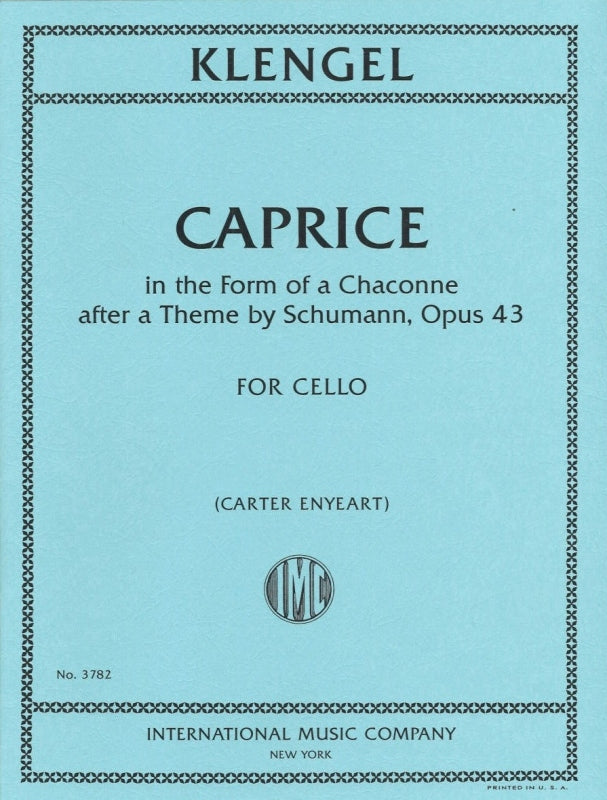 Klengel, Caprice op. 43 (Vc Solo) (IMC)