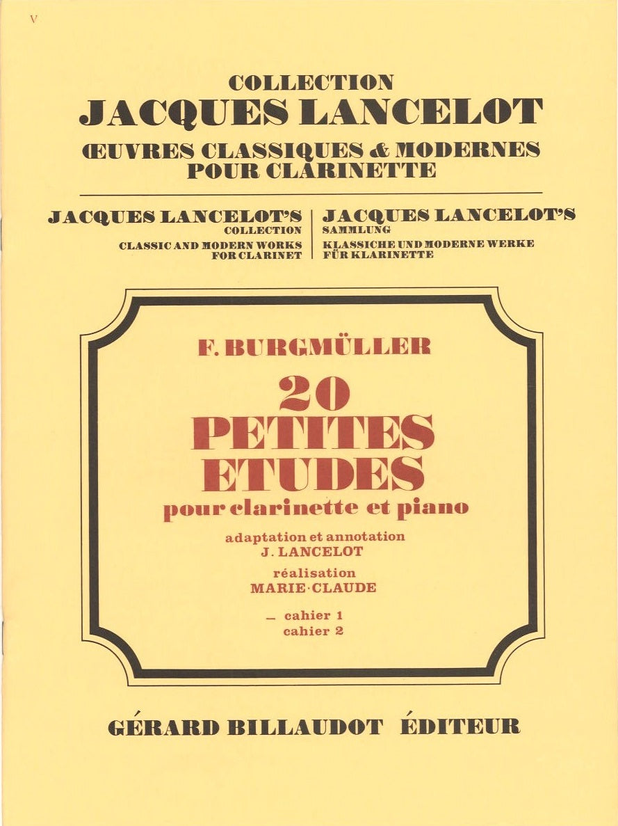 Burgmuller, 20 Petites Etudes, 1 (Billaudot)