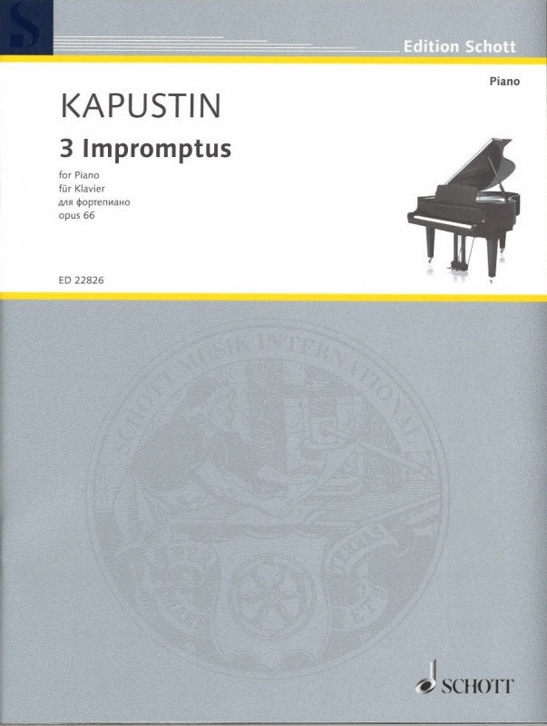Kapustin, 3 Impromptus op. 66 (Schott)