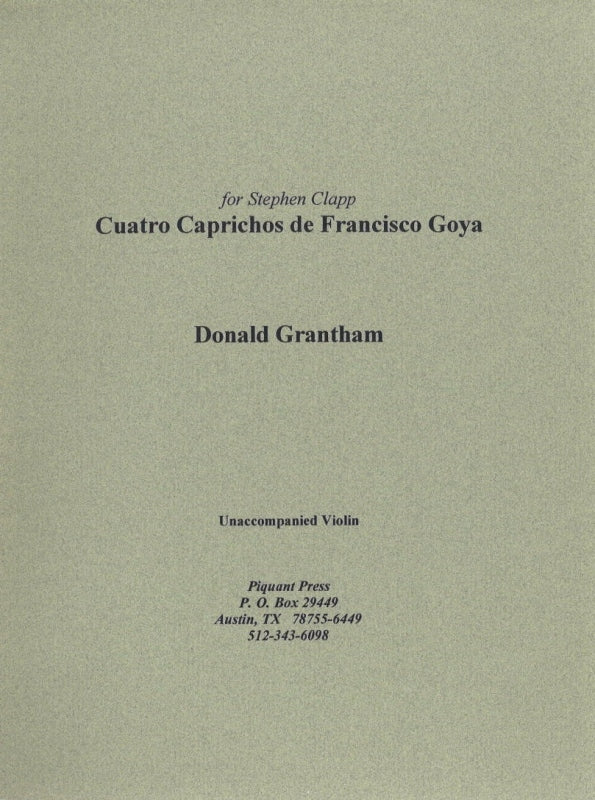 Grantham, Quatro Caprichos de F. Goya (Piquant Press)