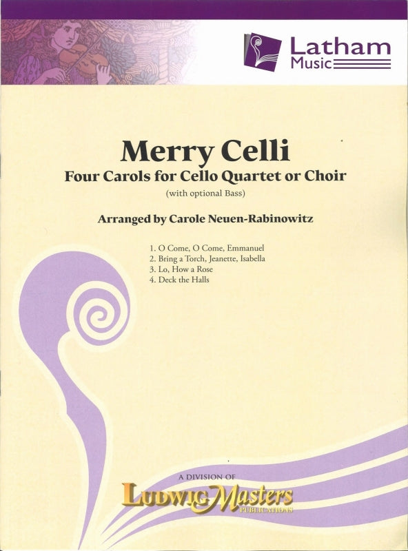 Merry Celli: 4 Carols (4Vc,[CB]) (Latham Music/LudwigMasters)