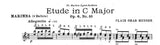 Musser, Etude op. 6/10 in C (Studio 4/Keyboard Percussion Publication)