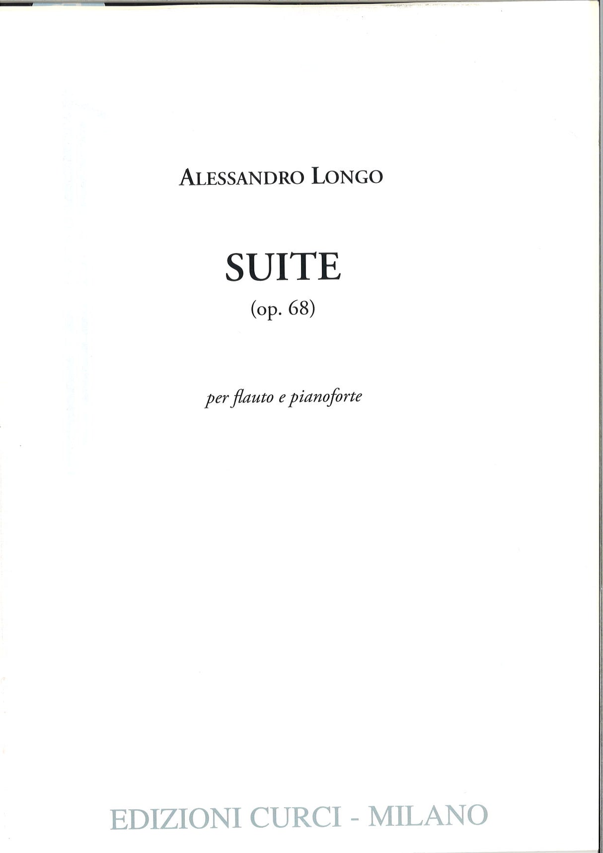 Longo, Suite op. 68 (Curci)