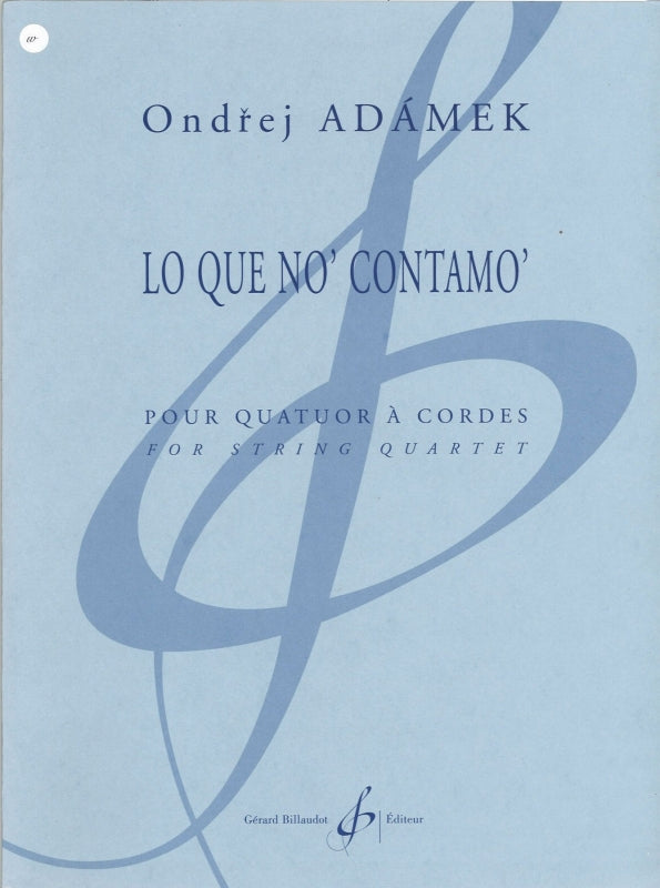 Adamek, Lo que no' contano' (Billaudot)