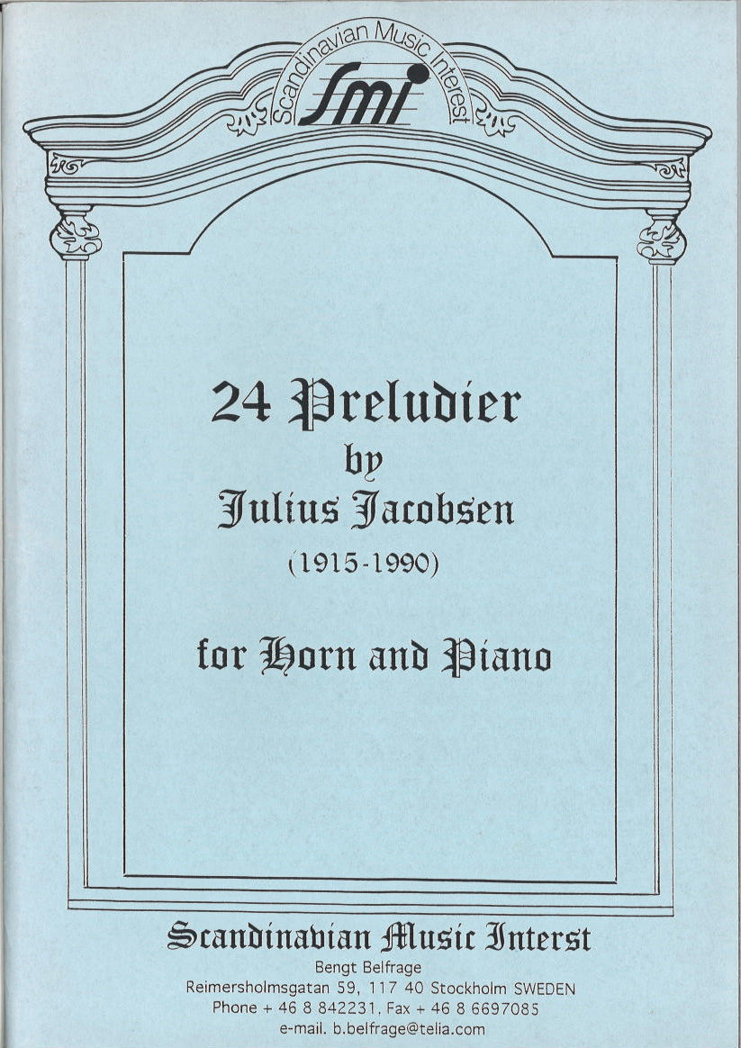 Jacobsen, 24 Preludier (Hn,Pf) (Scandinavian Music Interest)