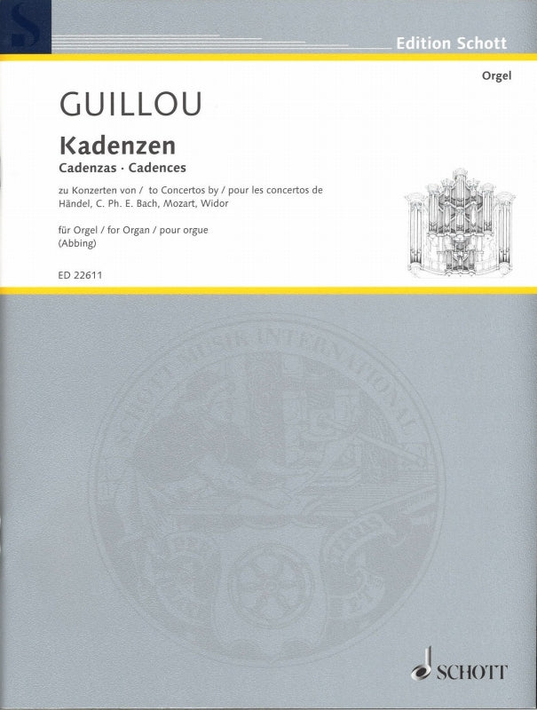 Guillou, Cadenzas to Concertos (Schott)