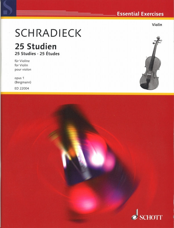 Schradieck, 25 Studien op. 1 (Schott)