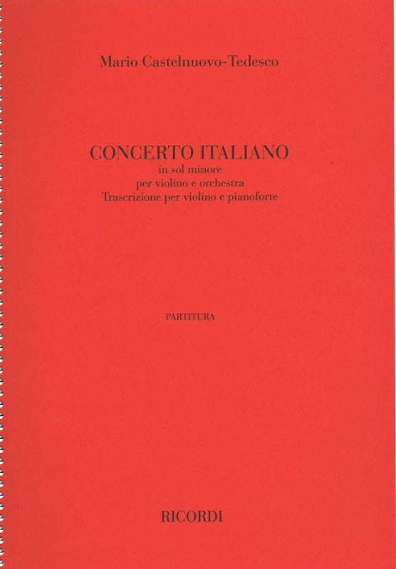 Castelnuovo-Tedesco, Concerto italiano (Ricordi)