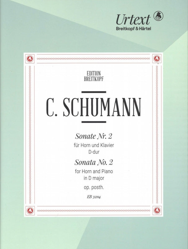 Schumann,Ca., Sonata No. 2 in D (Breitkopf)