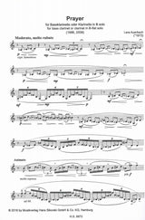 Auerbach, Prayer (BsCl/BbCl Solo) (Sikorski)