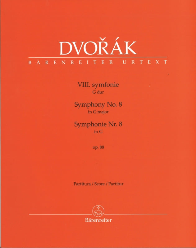 Dvorak, Symphony No. 8 Full Score (Barenreiter)
