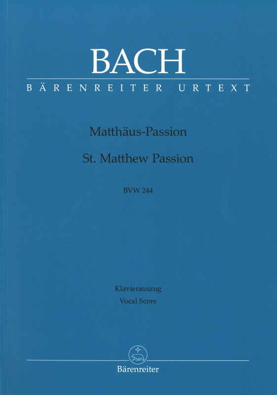 Bach, Matthaus-Passion [G/E] (rev.) (Barenreiter)