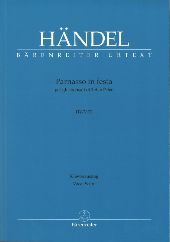 Handel, Parnasso in festa HWV 73 [I] (Barenreiter)