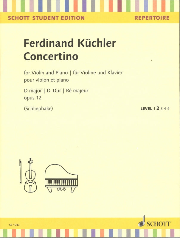 Kuchler, Concertino op. 12 in D (Schott)