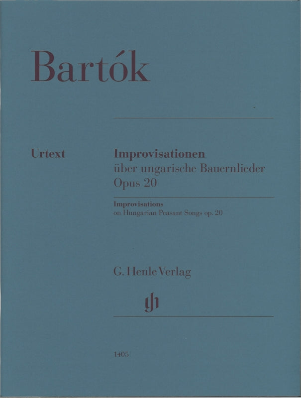 Bartok, Improvisations on Hungarian Pesa (Henle)