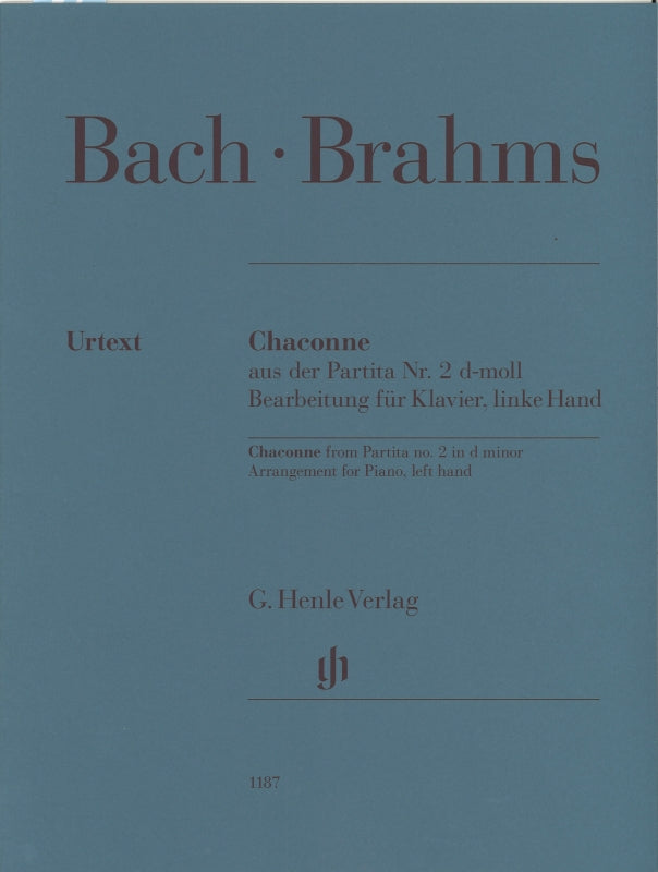 Bach/Brahms, Chaconne (Piano L.H.) (Henle)