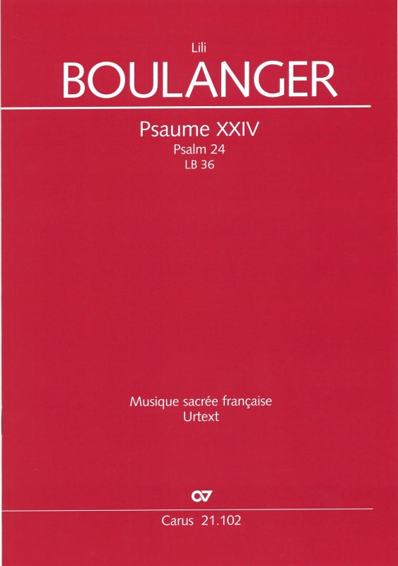 Boulanger, Psaume 24, LB 36 [F/E] (Carus)