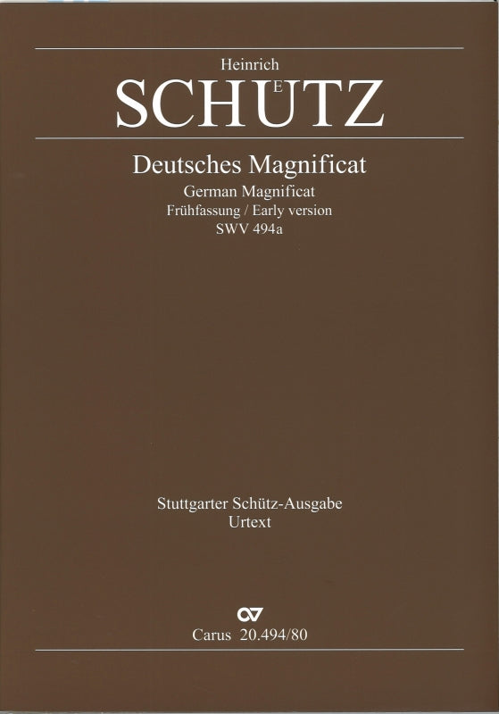 Schutz, Meine Seele early ver. SWV 494a (Carus)