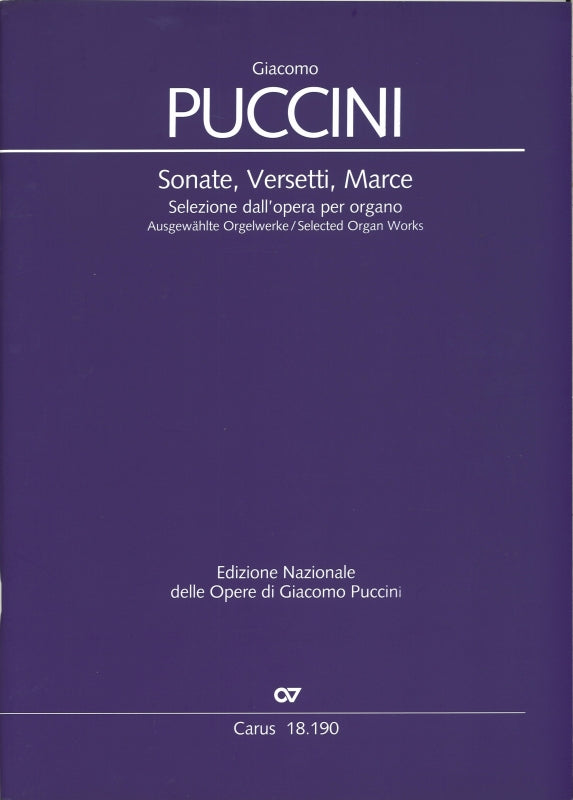Puccini, Sonate, Versetti, Marce (Carus)