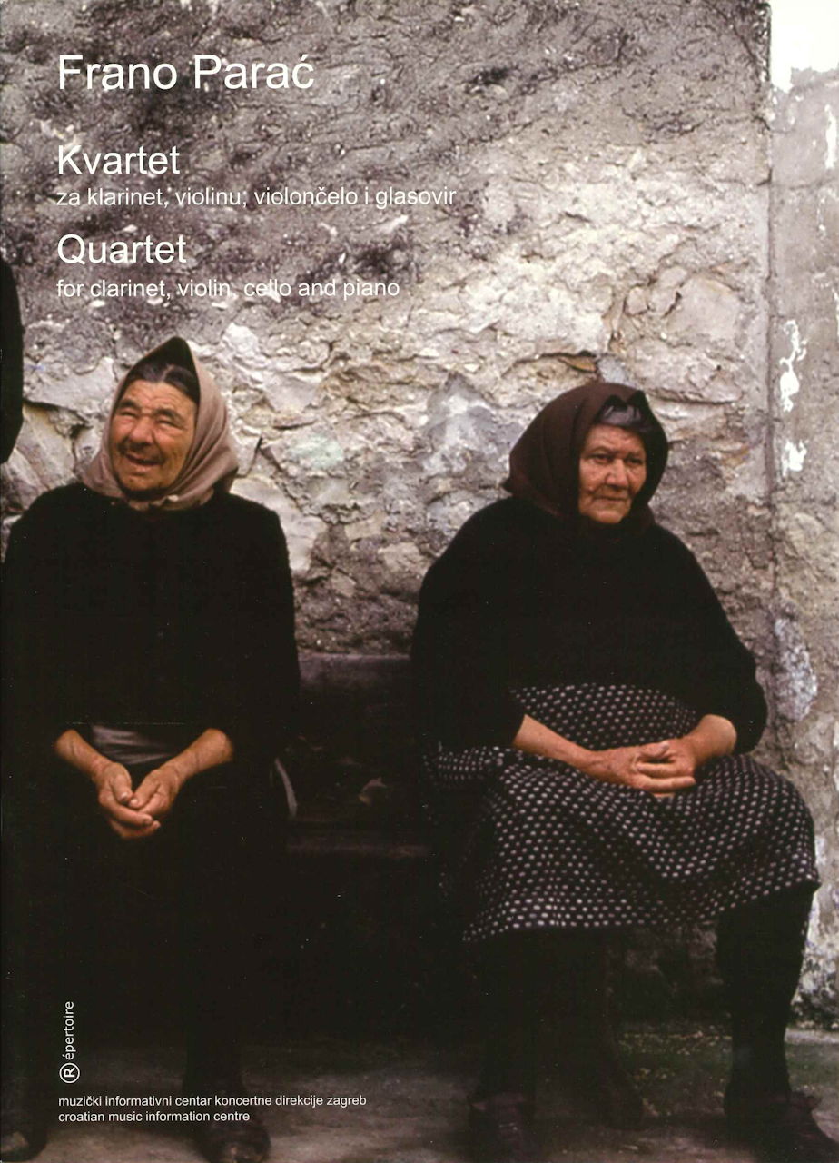 Parac, Quartet (Cl,Vn,Vc,Pf) (Croatian Music Information Centre)