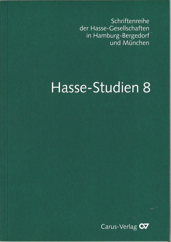 Hochstein, Hasse-Studien 8 2018 (Carus)