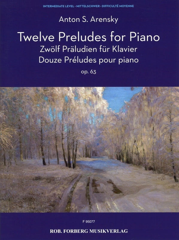 Arensky, 12 Preludes op. 63 (Forberg)