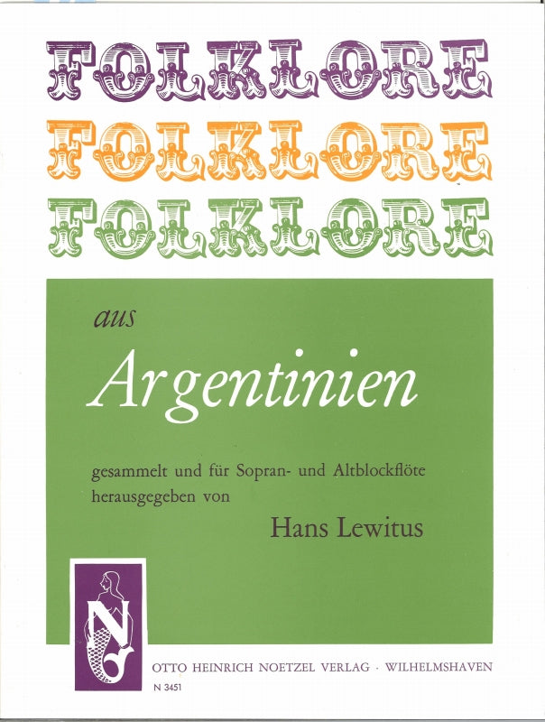 Folklore aus Argentinien (SA) (Noetzel/Heinrichshofen)