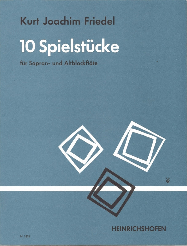 Friedel, 10 Spielstucke (SA Rec) (Heinrichshofen)