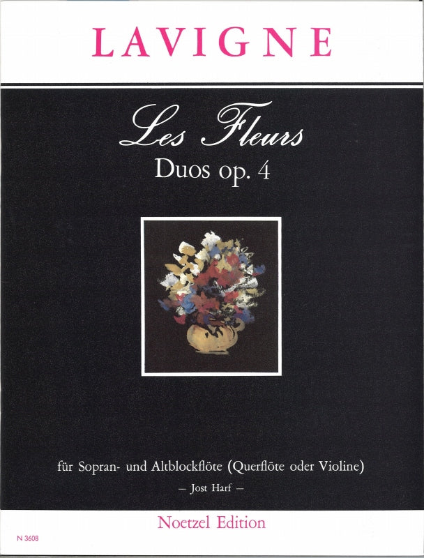 Lavigne, Fleurs. Duos op. 4 (SA Rec) (Noetzel/Heinrichshofen)