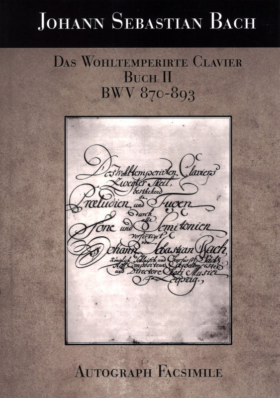 Bach, Wohltemperierte Clavier II (30cm) (E.R.P. Musikverlag)