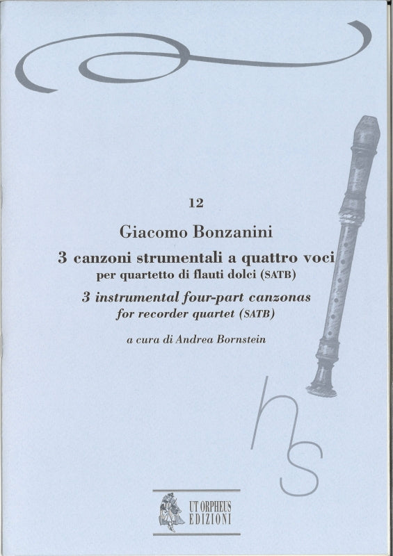 Bonzanini, 3 Canzoni strumentali a 4 (Ut Orpheus)