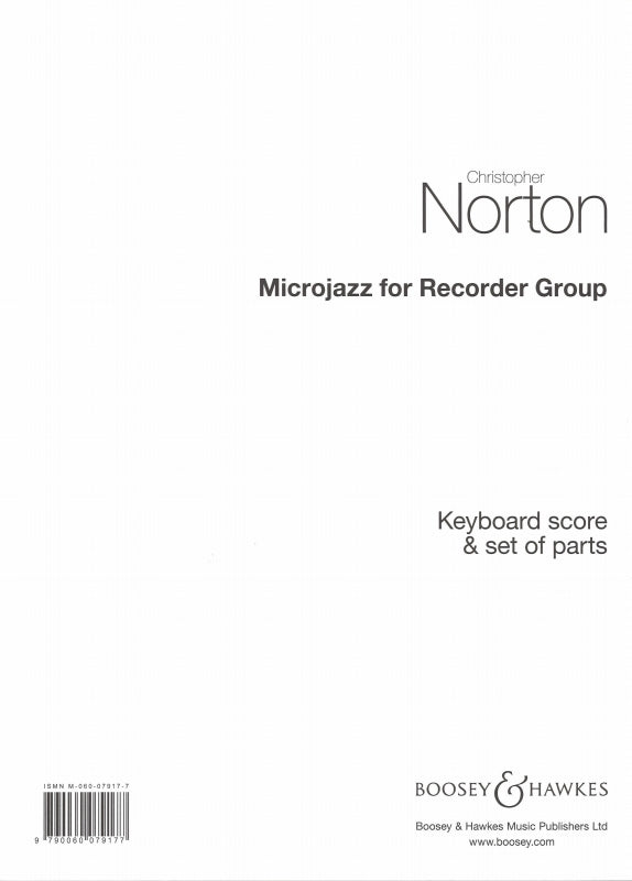 Norton, Microjazz for Recorder Group (Boosey)