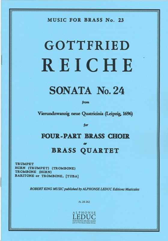 Reiche, Sonata No. 24 (Quartet) (Robert King)