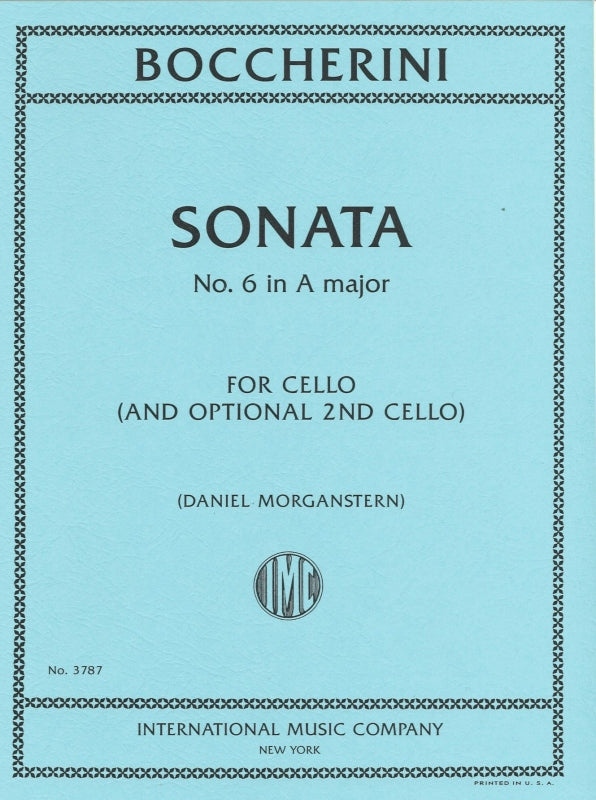 Boccherini, Sonata No. 6 in A (Vc,[Vc]) (IMC)