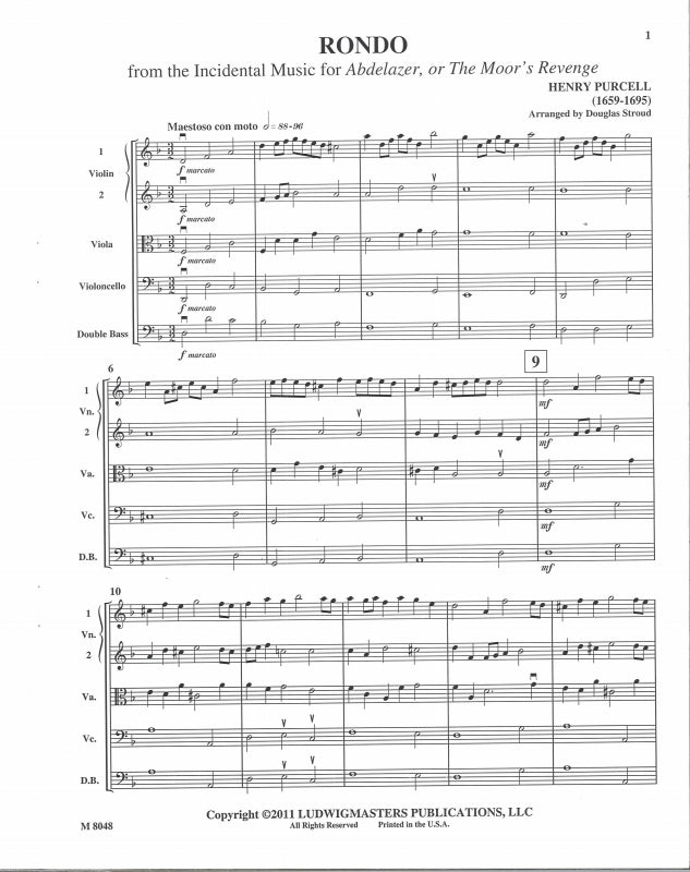 Purcell, Rondo (arr. Stroud) Set C (Masters Music)