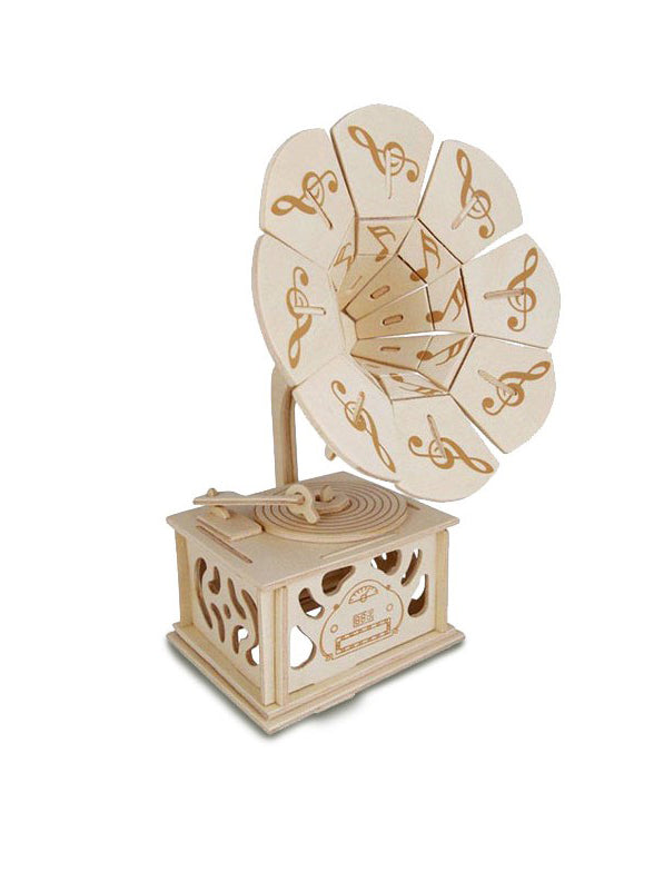 Woodcraft Kit: Gramophone. Record Player (Quay)