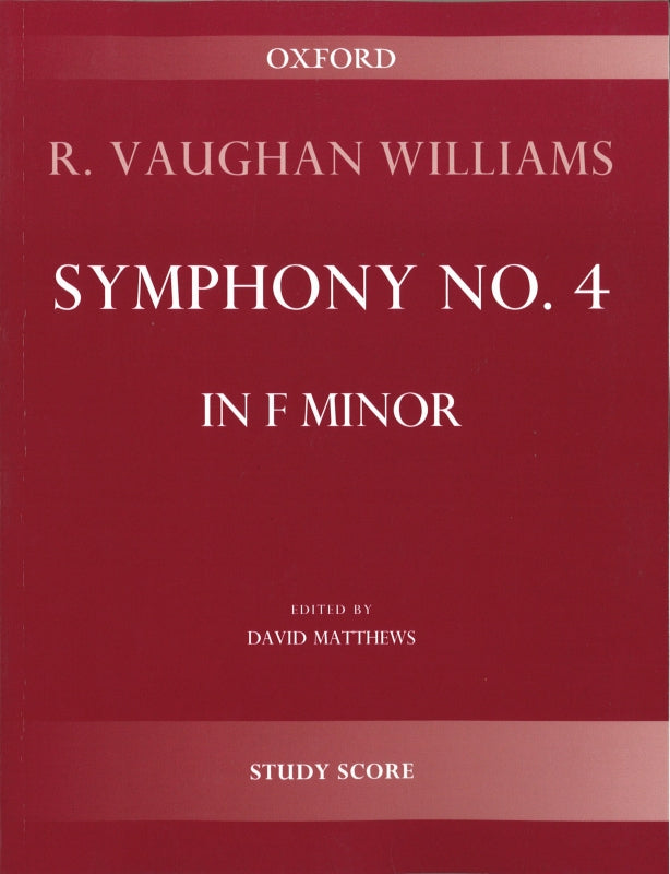 Vaughan Williams, Symphony 4 Study Score (Oxford University Press)