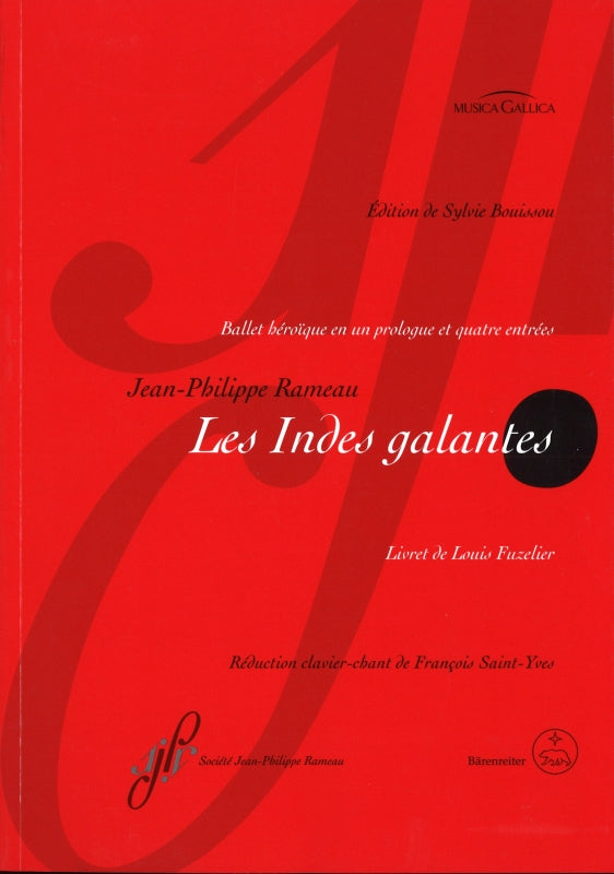 Rameau, Indes galantes (1736) (Societe Jean-Philippe Rameau/Barenreiter)