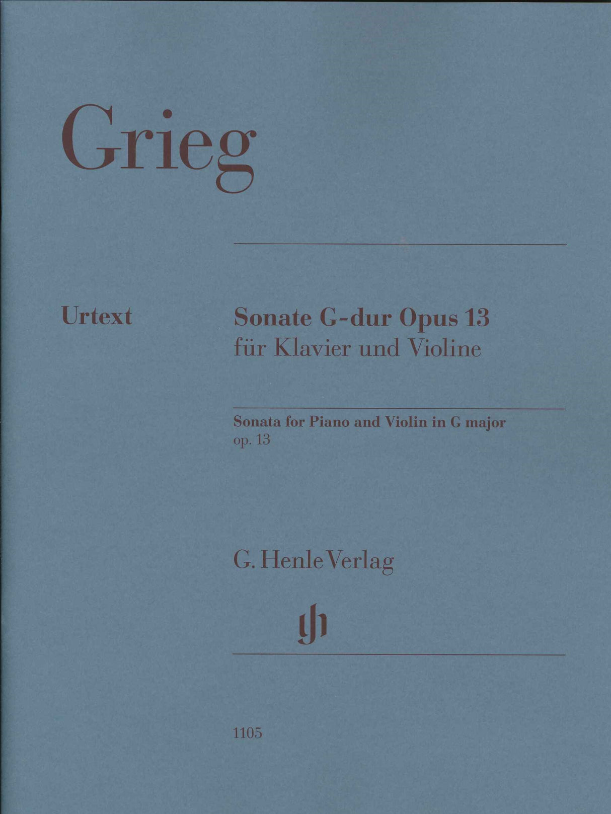 Grieg, Sonata No. 2, op. 13 (Heinemann/S (Henle)