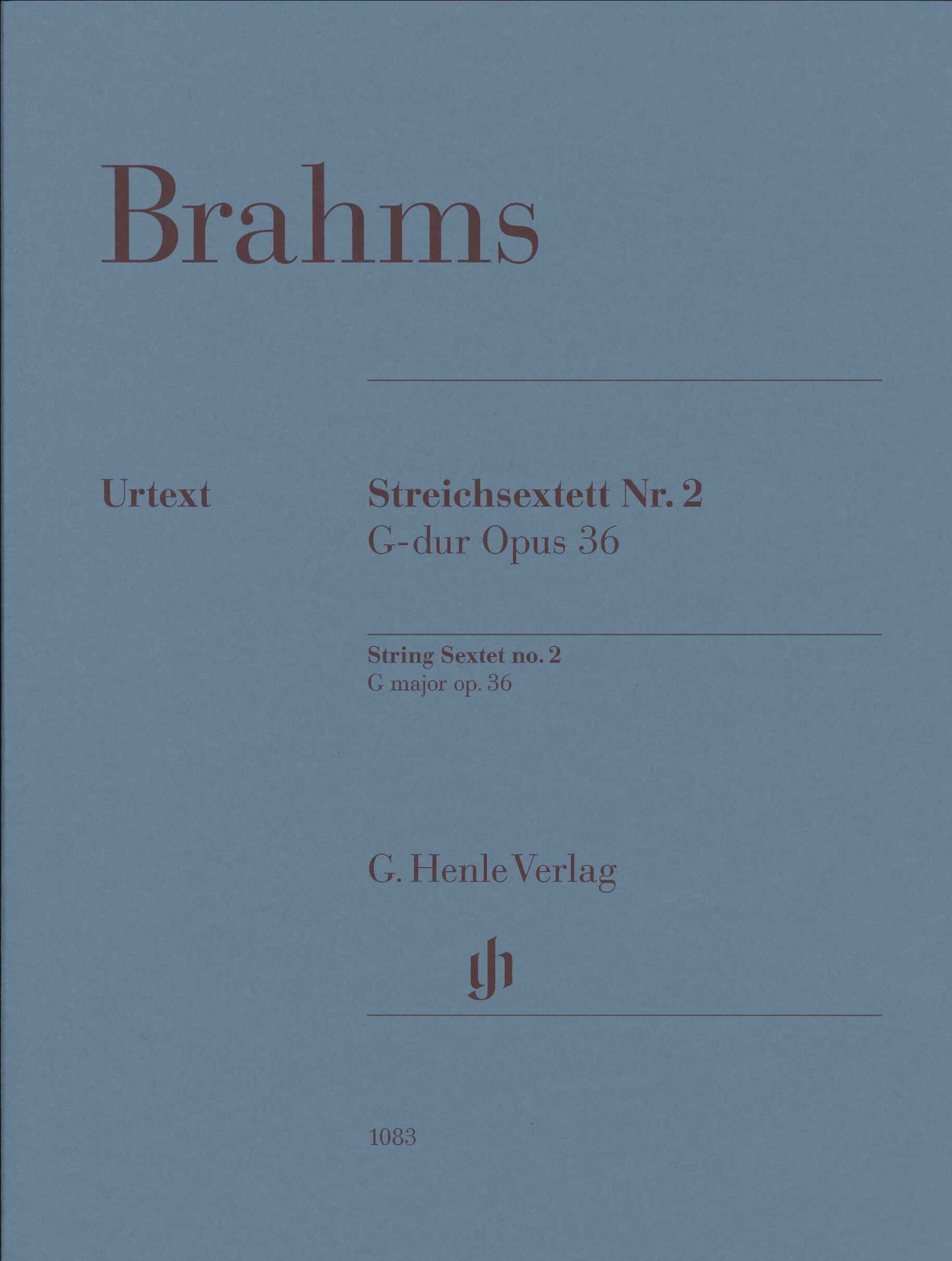 Brahms, Sextet No. 2 in G op. 36 (Henle)