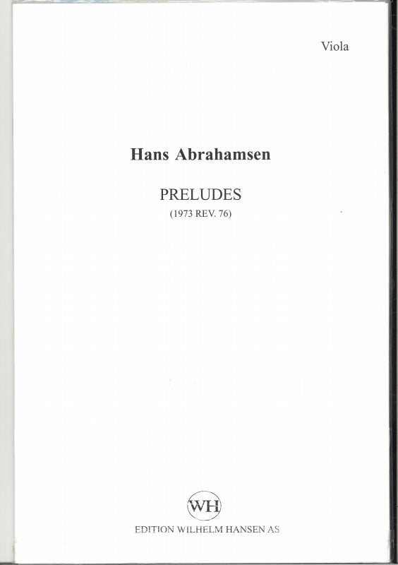 Abrahamsen, Preludes 1-10: Parts (W.Hansen)